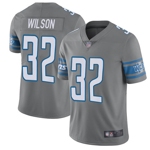 Detroit Lions Limited Steel Men Tavon Wilson Jersey NFL Football #32 Rush Vapor Untouchable